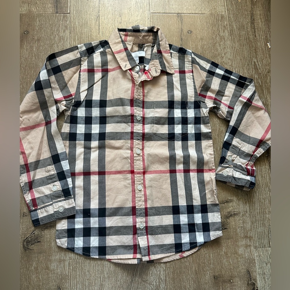 Burberry button up longsleeve boy shirt